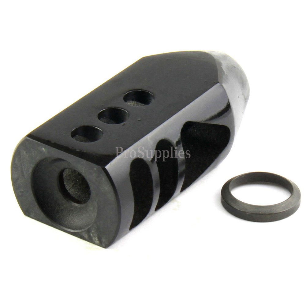 HOT! Tanker Style Muzzle Brake Triangular Baffl 5/8x24 Pitch for .308