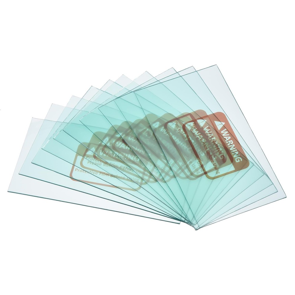 3.7 x 2" Welding Lens Protection, 16pcs Transparent Right Angle Protective
