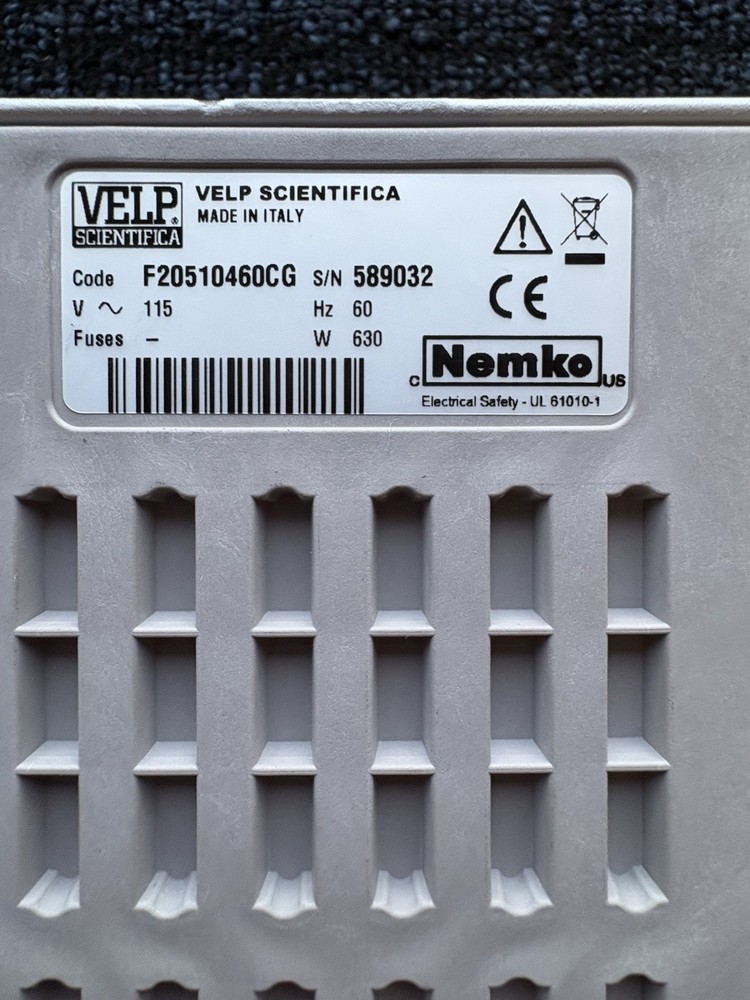 Velp Scientifica AREX-6 Digital Pro Heating Magnetic Stirrer, Error Code