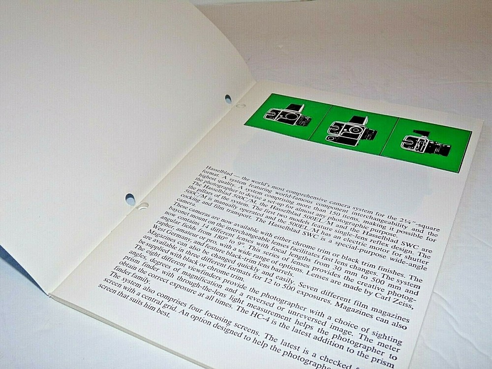 Hasselblad Cameras and Equipment Catalog