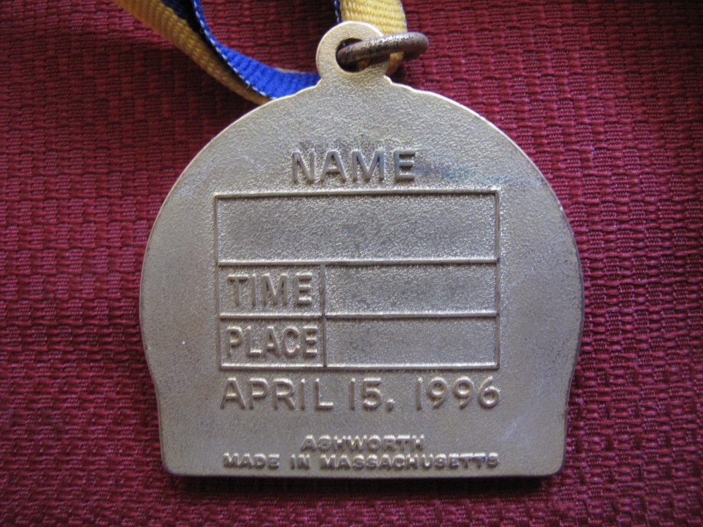1996 Boston 100th Marathon Medal