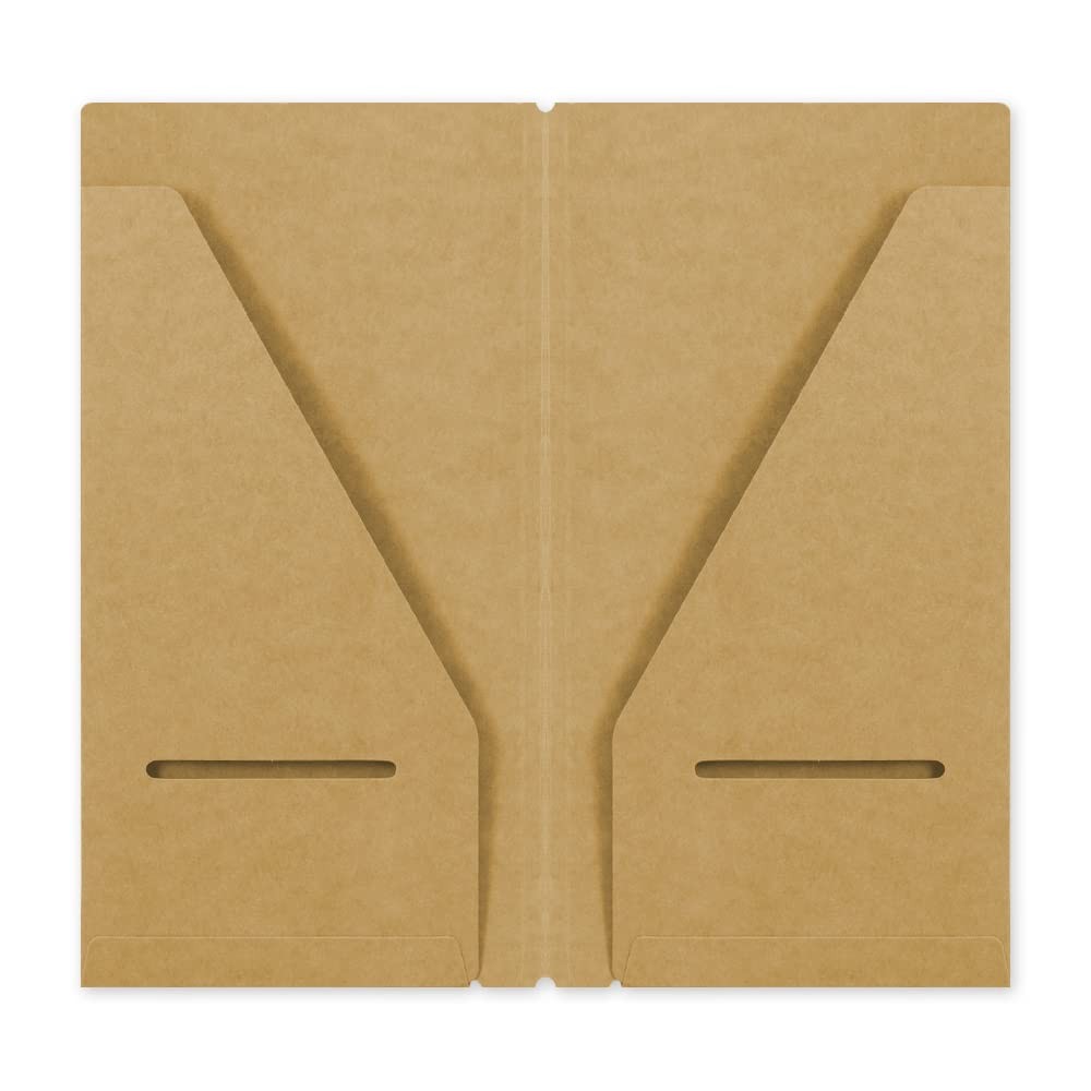 Traveler's Notebook Refill Kraft File Regular Size 14332006 レギュラー, Brown