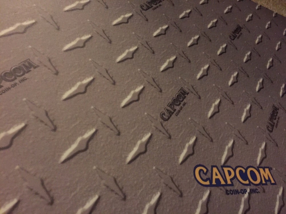 Laminated Capcom Diamond Plate Arcade Control Panel Overlay 33” X 17” (cpo)