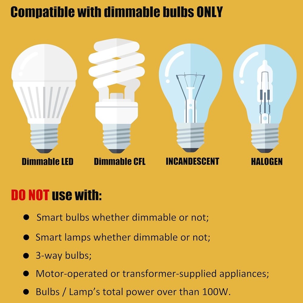 Versatile 2-Pack Dimmer Switches: Full Range Control for Home Lighting Solutions