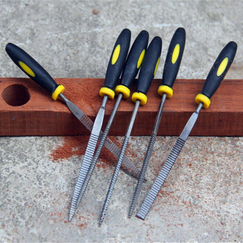 Useful Small Wood Rasp Set 6 pcs Rasp Round Flat Half-Round Triangular Square