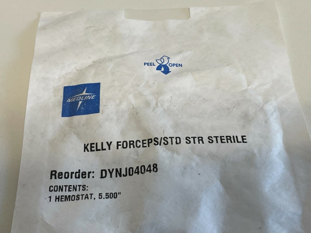 D10: MEDLINE DYNJ04048 Kelly Forceps STD