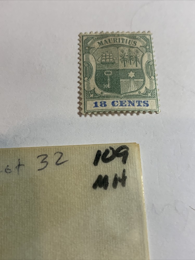 Mauritius #109   MH  (LOT 32 File57)