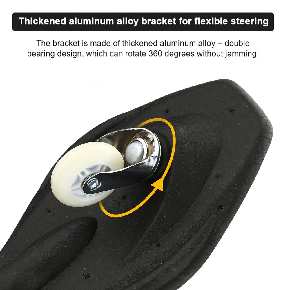 Caster Board Skateboard, Compact and Lightweight Caster Board Deluxe Junior C...