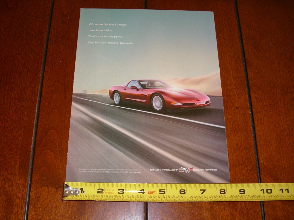 2003 CORVETTE 50th ANNIVERSARY ORIGINAL AD