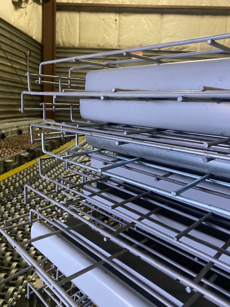 USED Waterfall Wire Mesh Decking Pallet Rack 48"D x 56"W, Pallet Racking.