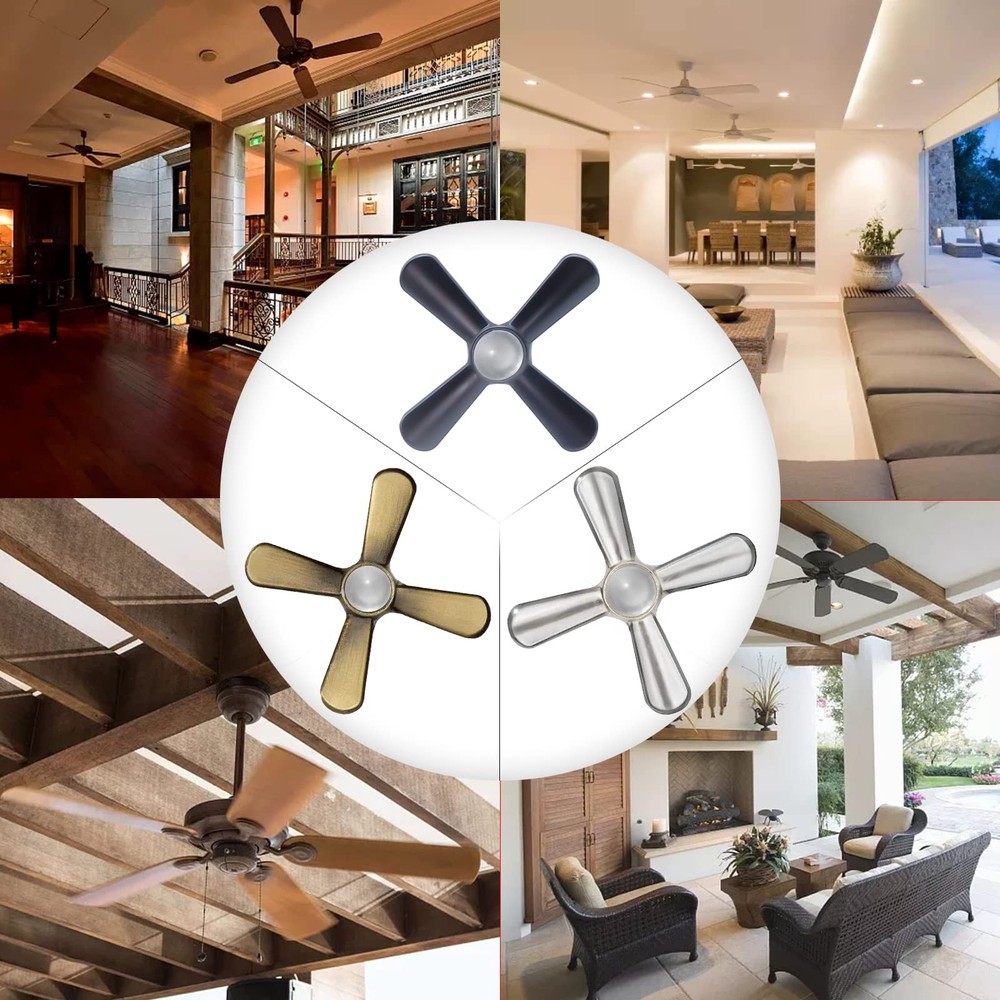 Dotlite Silver Ceiling Fan Pull Chain Set, 2Pack 3mm 12 inches,