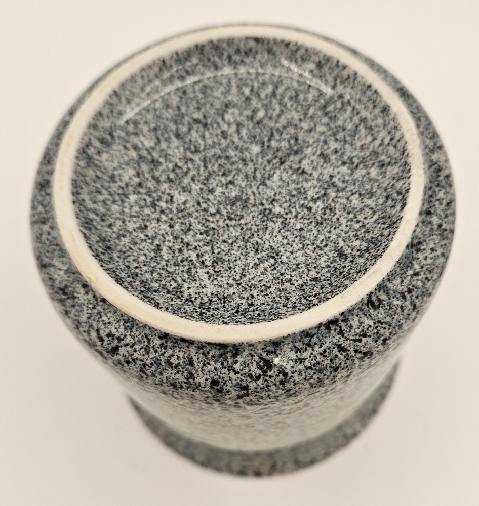 Ceramic Speckled Small Crock Sugar Bowl Storage Jar with Lid 3.75"