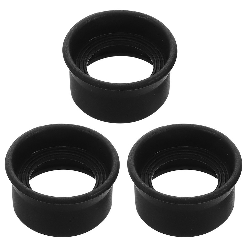 3 Pcs Light-Blocking Binoculars Rubber Eye Cups Cover Replacement