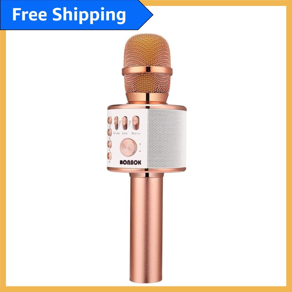 Handheld Wireless Karaoke Microphone with Echo & Volume Control - Ideal Gift