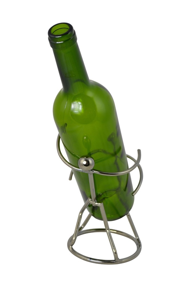 Couple Holding Bottle Wine Rack