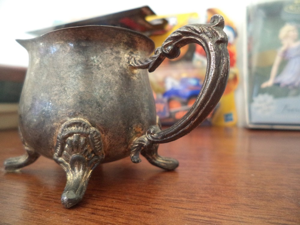 Vintage VICTORIAN Silverplated Creamer