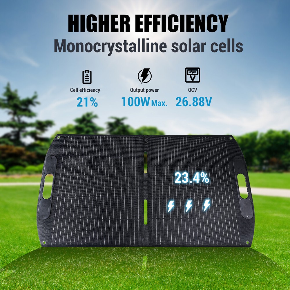 100W 200W Solar Panel Kit Charge Controller Portable Foldable for Power Station