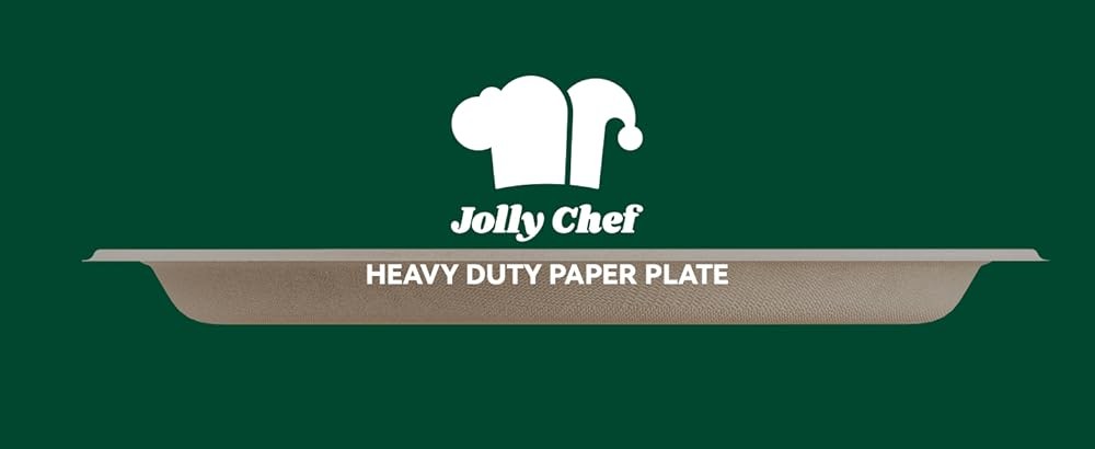 J CHEF postable Heavy Duty Plates 𝟭𝟬 𝗜𝗻𝗰𝗵 [𝟱𝟬𝟬 𝗣𝗮𝗰𝗸]