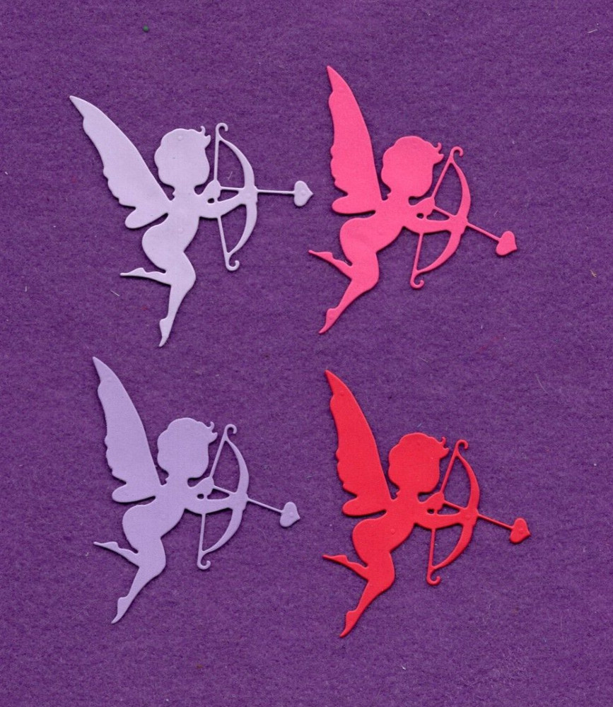 CUPID # 4 die cuts scrapbook cards