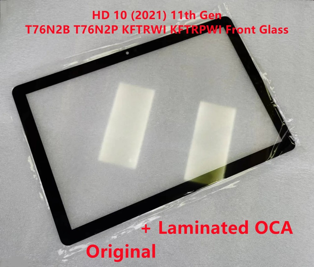 For Amazon Fire HD 10 (2021) 11th Gen Front Glass Touch Outer Panel With OCA