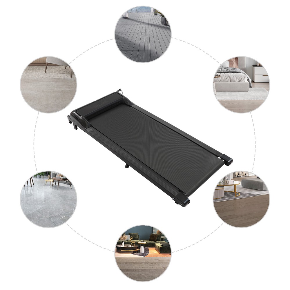 Folding Treadmill Under Desk Electric Running Walking Pad Treadmill w/ Remote