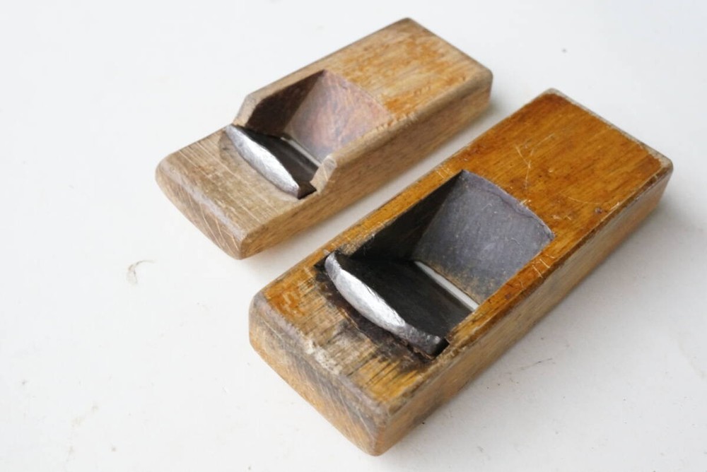 UnknownBrand Kanna Plane 2pc Set Woodworking Tool Vintage Chisel Planes