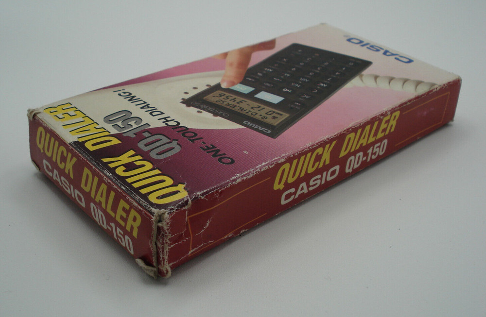 Vintage Casio Quick Dialer QD-150 With Case and Original Box