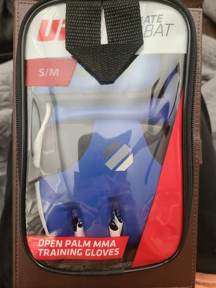 UFC Blue Open Palm MMA Training Gloves Size Small/Medium