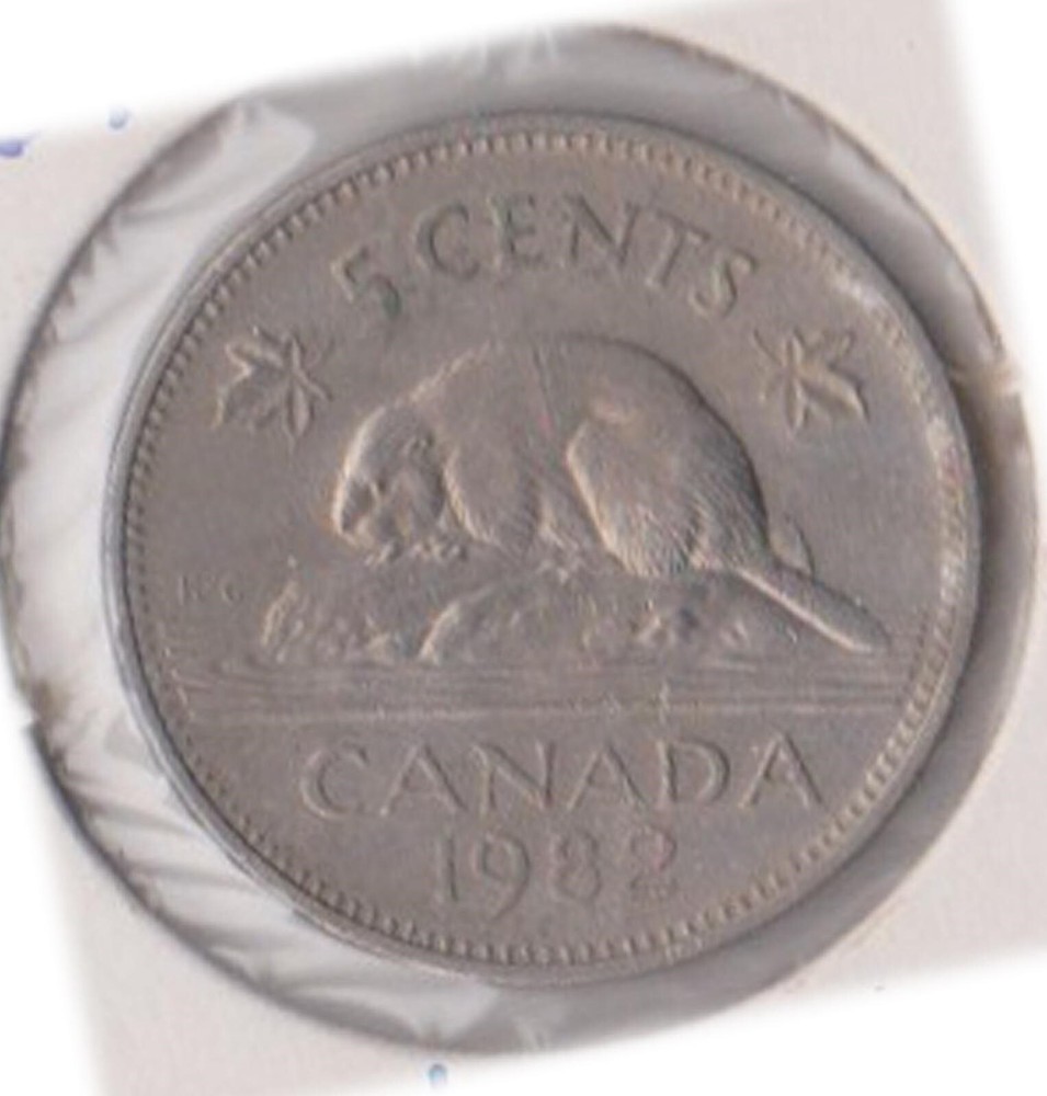 (H205-80) 1982 Canada 5c coin (CE)
