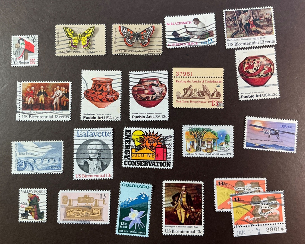 USA USED #1704 / 1730  *1977* mini collection - mix #3 - 20 different