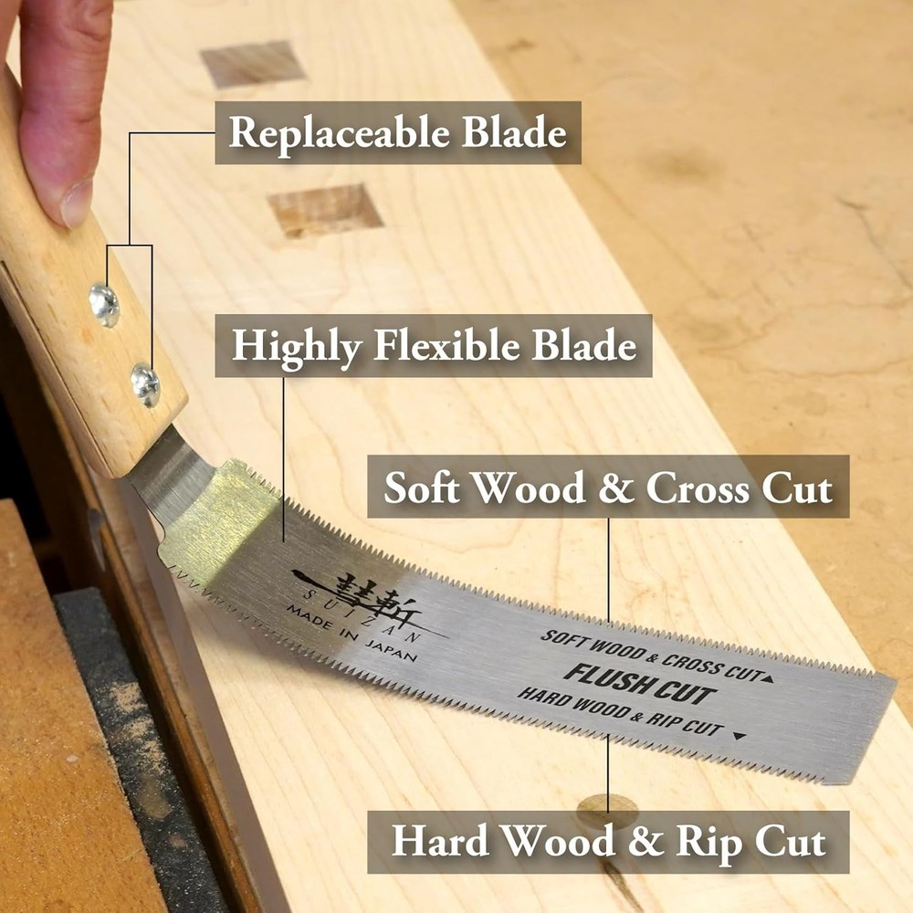 Professional 6-inch Japanese Pull Saw for Precise Woodworking