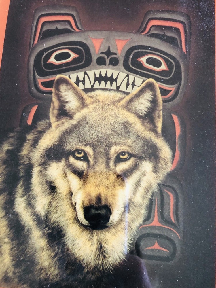 JUDI RIDEOUT ALASKAN WOLF DECORATIVE TILE