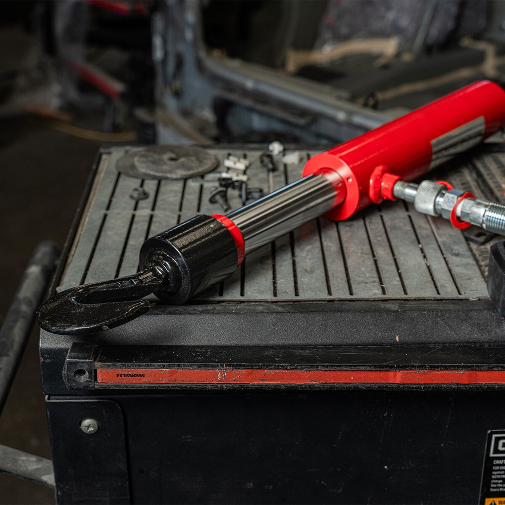 XtremepowerUS 10 Ton Hydraulic Pull Back Ram Porta Power Frame Machine Puller