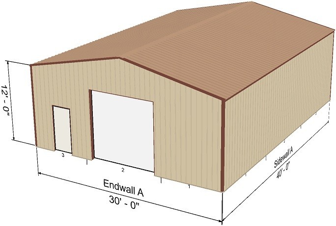 Custom Metal Garage, Shed, Barn, Design Package