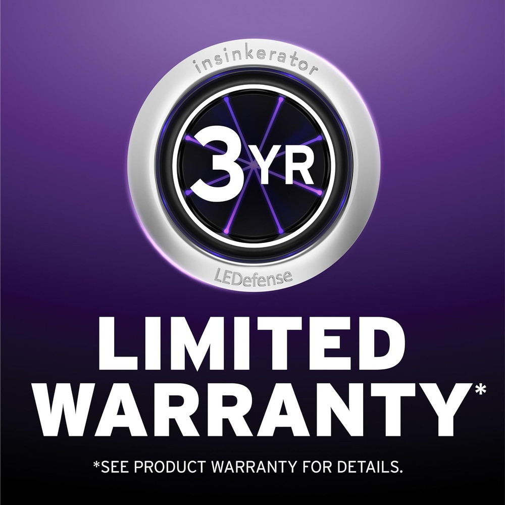 Ledefense Garbage Disposal Flange, Antimicrobial LED Accessory for Garbage Disp