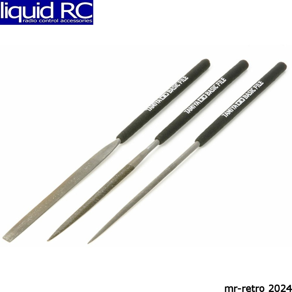 Tamiya USA TAM74104 Basic File Set Smooth Double-Cut