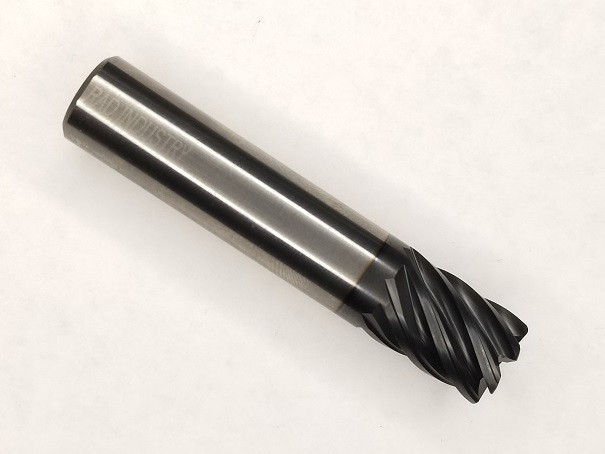 1/2" 7 Flute Variable Index High Performance Carbide End Mill .030 Radius