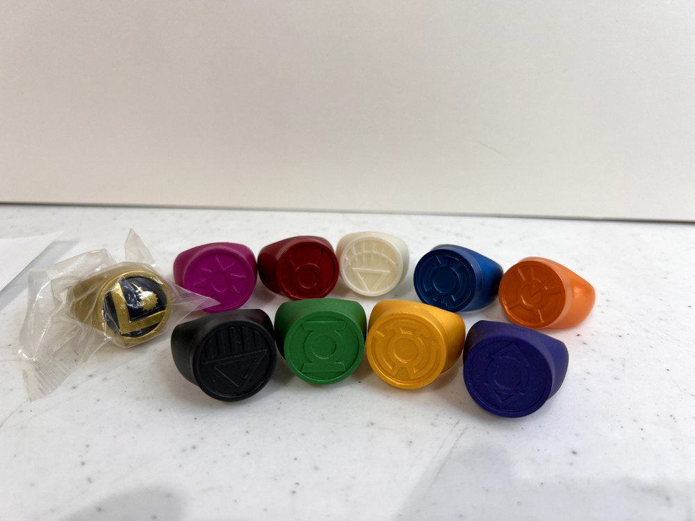 Assorted Green Lantern Blackest Night Plastic Power Rings DC Comics (One size)