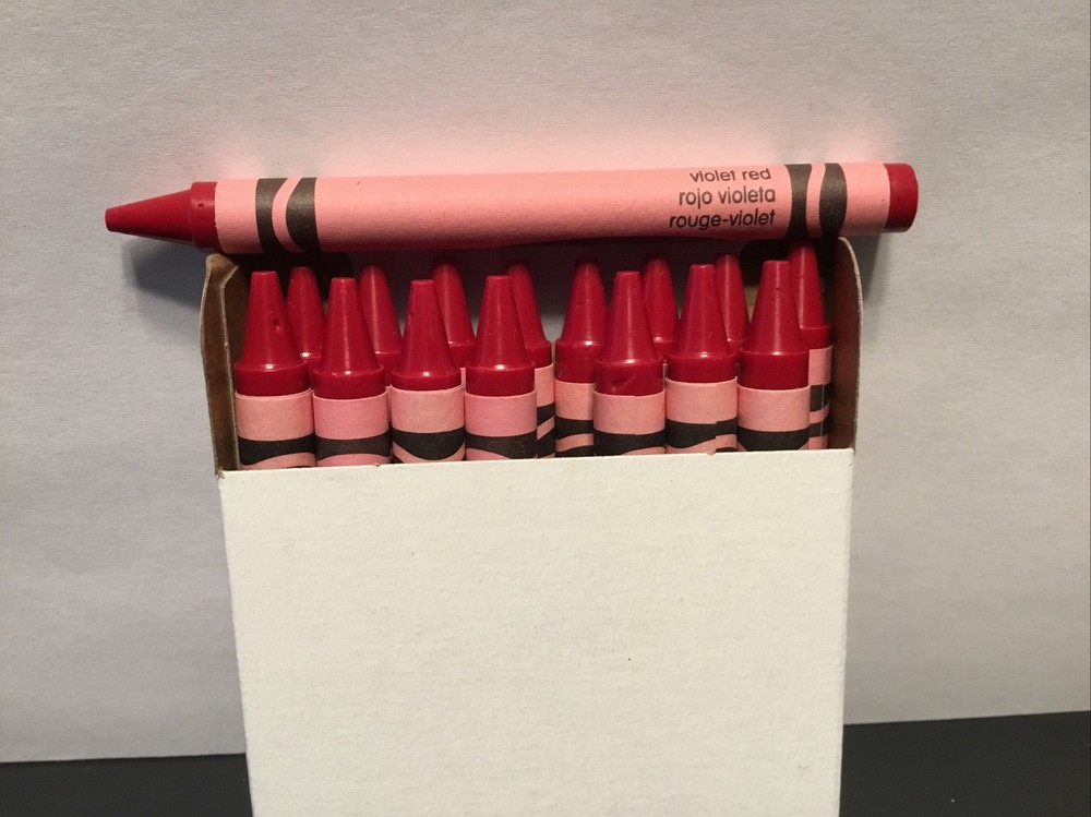 (16) Crayola Crayons (violet red) BULK
