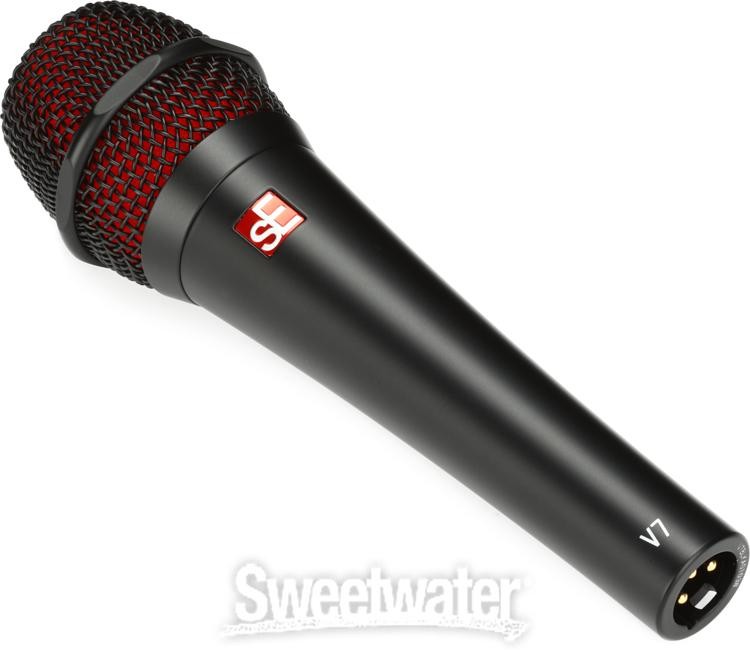 sE Electronics V7 Black Dynamic Supercardioid Handheld Vocal Microphone