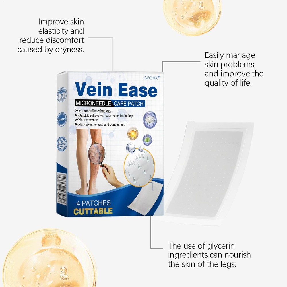 GFOUK VeinTarget Microdarts Patch, Professional Leg Varicose Veins Patch