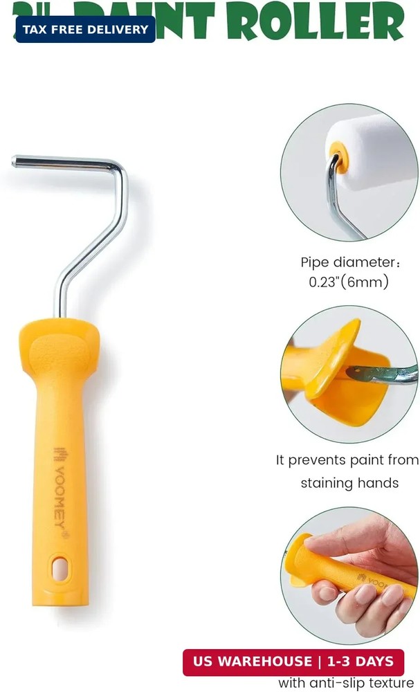Voomey Paint Roller Kit, 2 Inch Microfiber Paint Roller Covers 12 Pack, Small Pa