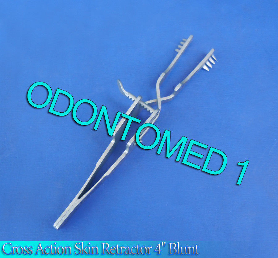 3 Automatic (Cross Action) Skin Retractor 4" Blunt