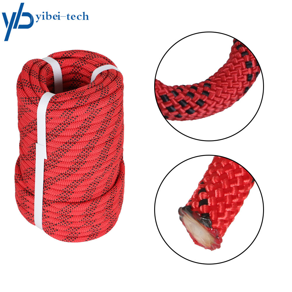 3/8"×100' Braid Polyester Rope Arborist Tree Rope 3520Lbs High Strong
