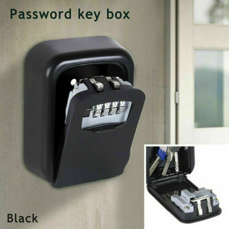 2 Pack 4-Digit Combination Lock Key Box Safe Storage Box Padlock Security New