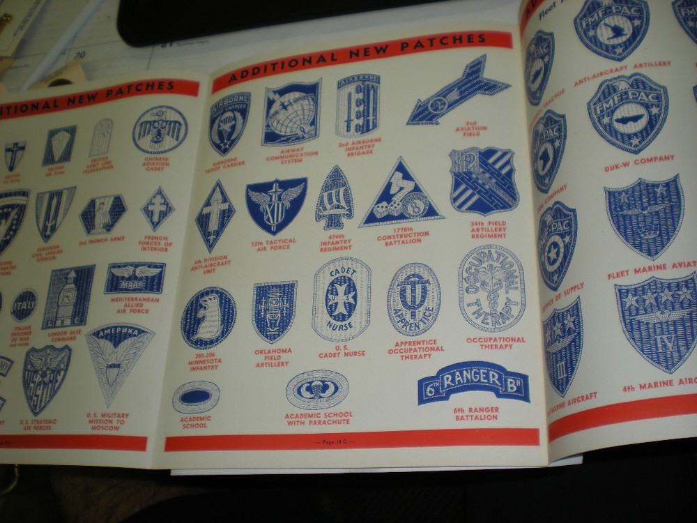 WWII WOLF- APPLETON MILITARY PATCH GUIDE INSERT - MINT!