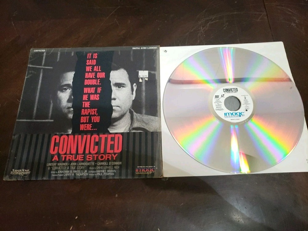 Convicted (1986) Laserdisc John Larroquette Wrongful Imprisonment Rape Y2