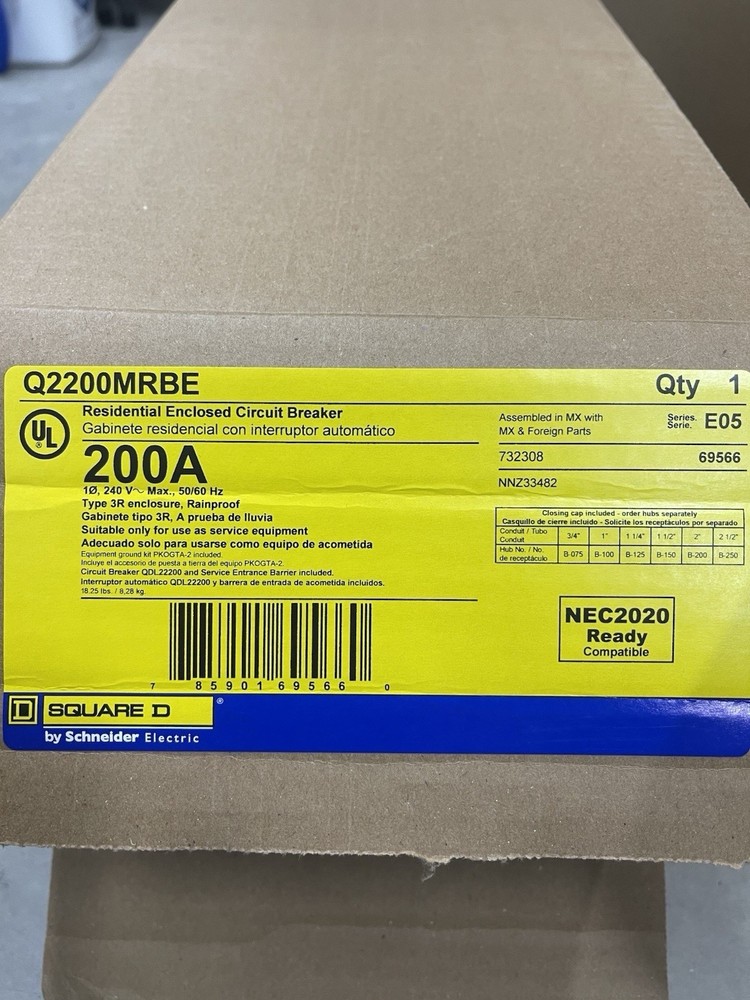 400 / 320 Amp Meter Base / Socket Bundled w/ 2 200A Main Breakers / Discounnects