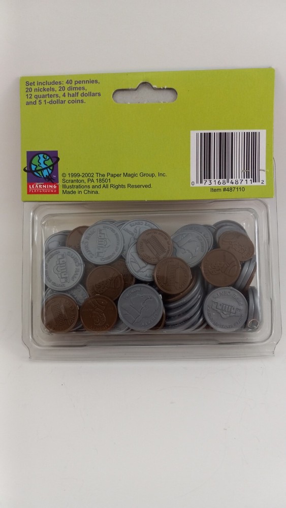 Learning Playground US Coins 106 Piece Learning Set NIP