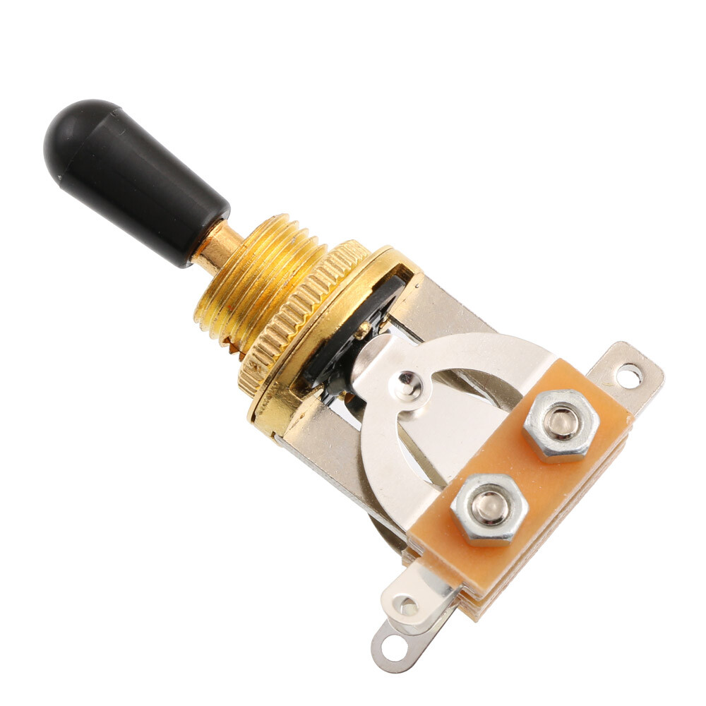 5PCS Gold Deluxe 3-Way Guitar Pickup Selector Switch Guitar Toggle Switch